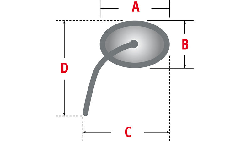 Miroir Highsider Stealth -x3 avec lumière de position LED (paire) 301-452