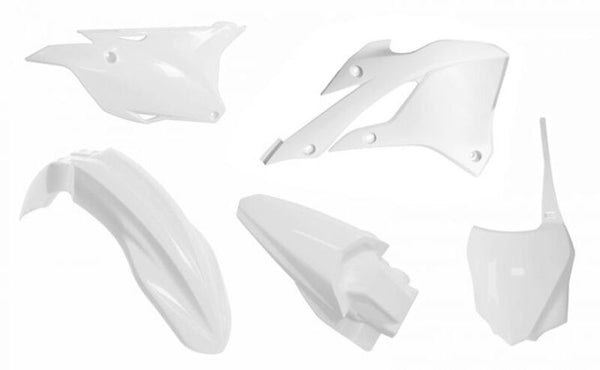 RACETECH Plastic Kit – White for Kawasaki KX85/112 R-KITKX0-BN0-585 