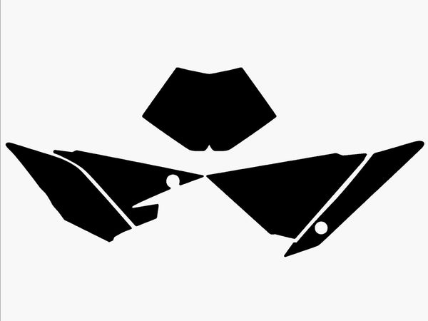 Autocollants de plaque Blackbird - Beta RR 2T / 4T 3B04 / 000006