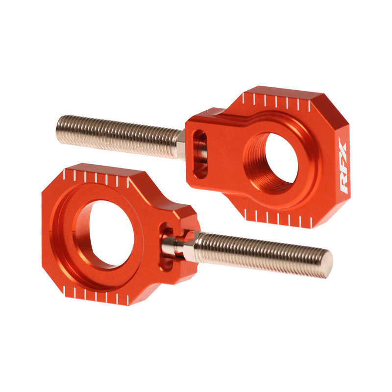 RFX Pro 2 Rear Axle Adjuster Blocks - Orange FXAB5020099OR