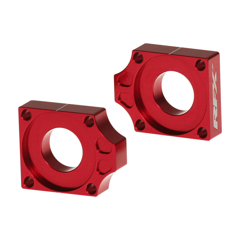 RFX Pro 2 Rear Axle Adjuster Blocks - Red FXAB5020099RD