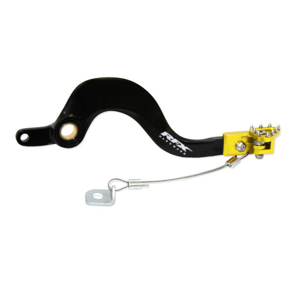 RFX PRO FT Rear Brake Liver (Black/Yellow) - Suzuki RMZ250/450 FXRB3020099LY