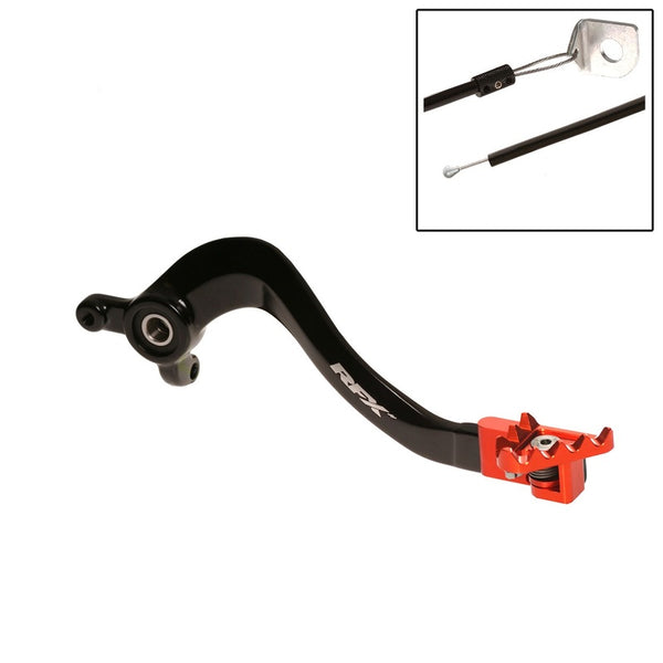 RFX PRO FT Rear Brake Liver (Black/Orange) - KTM SX85 FXRB5020099