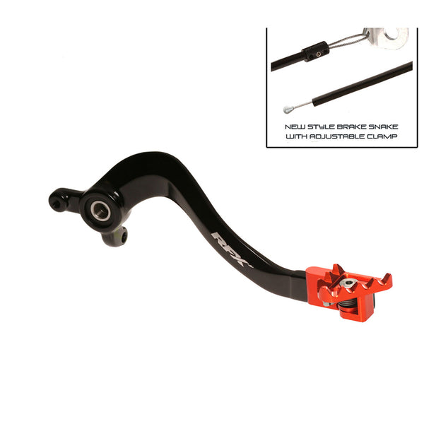 RFX PRO FT Rear Brake Liver - Black/Orange FXRB5070099s