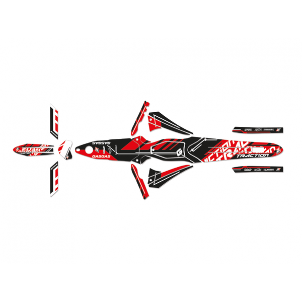 Kit de bâtons de traction noire 2T19E