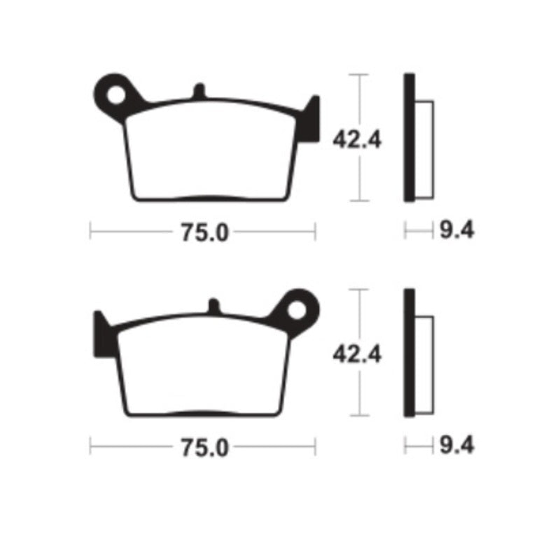 Tecnium Organic Metal Brake Poussinets - MA498 1122848