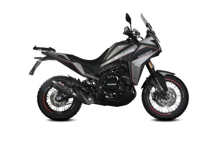 Sidovy av motorcykel utrustad med MIVV Suono Silencer MM.001.L9, idealisk för ACC. EXHAUST och fordonstillbehörssegmentet.