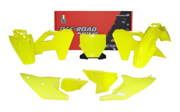 Racetech Plastic Kit 7 parts-Yellow to Husqvarna (R-Kithsq-GQ0-523)