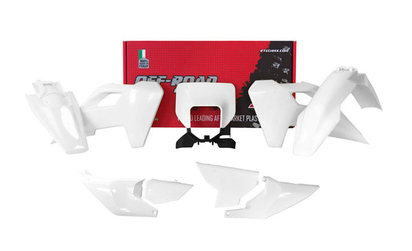 Racetech Plastic Kit 7 parts-White to Husqvarna R-Kithsq-BN0-724