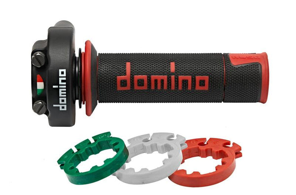 Domino Gas Control Crown Strake XM2 avec A450 Grips - noir / rouge 5536.03-00