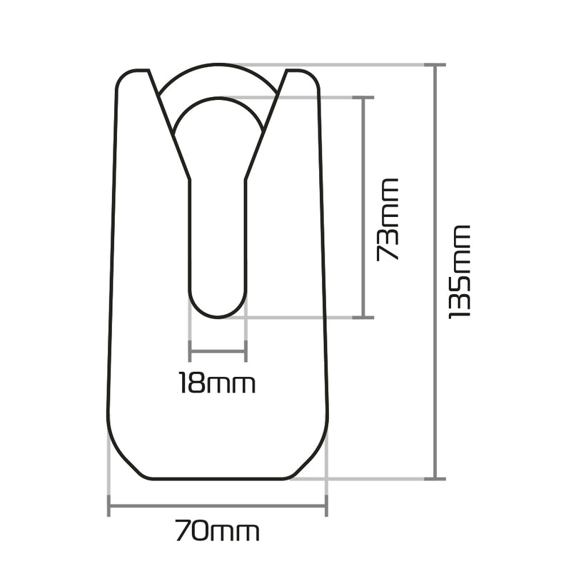 Oxford Monster Disc Lock - Jaune de 36m