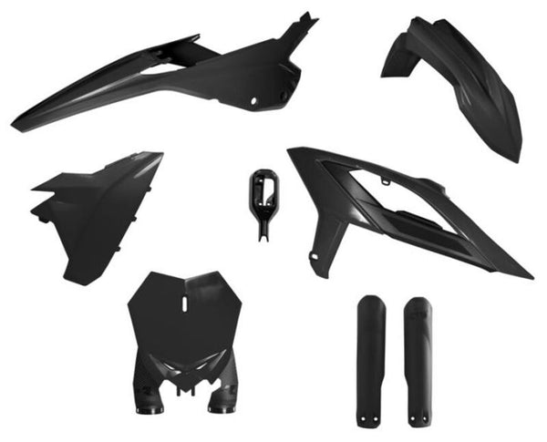 Racetech Plastic Kit 6 parts-Black (R-Kitbet-Nr0-624)