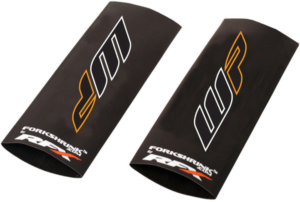 RFX Race Series Forkshrink Upper Fork Guard avec logo WP - White / Orange FXFG5010055OR