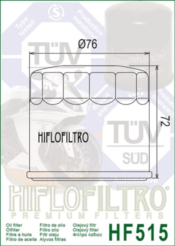 HIFLOFILTRO Oil Filter - HF515 HF515