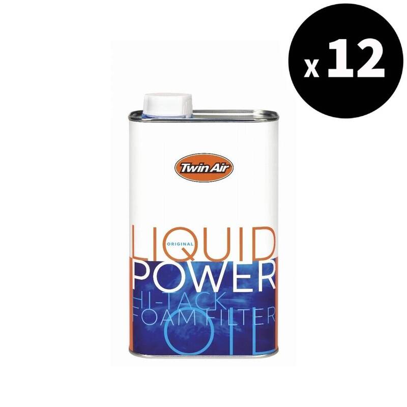 Huile de filtre à mousse de puissance liquide à air double - 1L x12