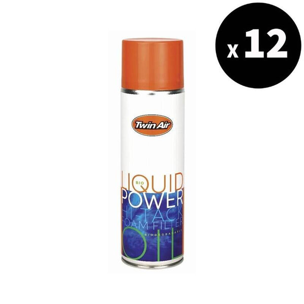 Huile de filtre à mousse de puissance liquide bio à air bio - 500 ml x12