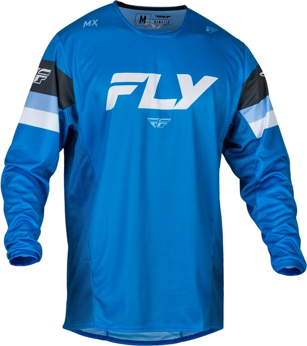 Fly Racing Kinetic Prix Jersey - bleu vif / charbon / blanc 377-420S