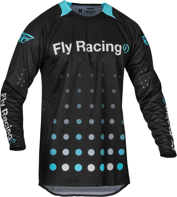 Fly Racing Evolution DST STROBE Jersey - Black / Electric Blue 377-124M