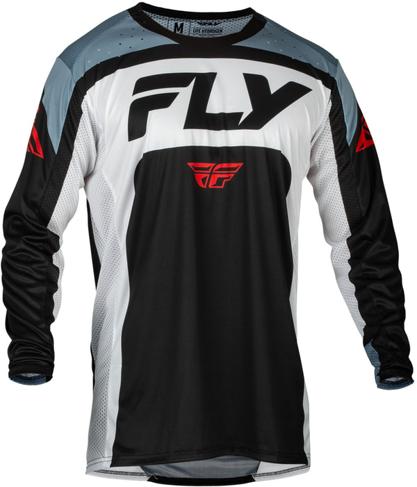 Fly Racing Lite Jersey - Black / White / Denim Gray 377-720S