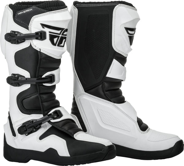 Fly Racing Maverik Boots White / Black SZ 08 364-67508