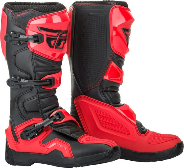 Fly Racing Maverik Boots - Red / Black 364-67307