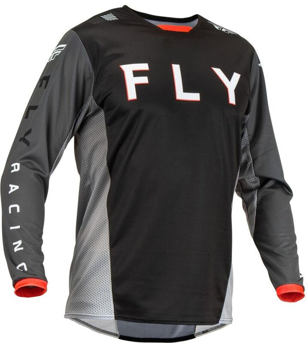 Fly Racing Kinetic Kore Jersey Black / Gray MD 376-420M
