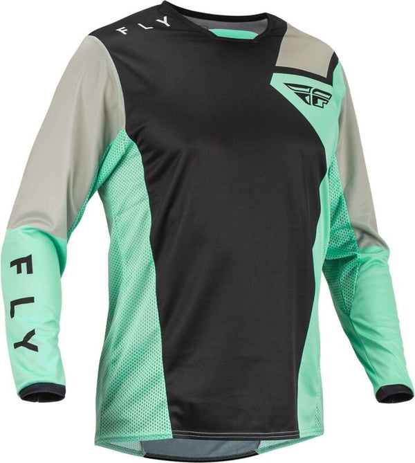 Fly Racing Kinetic Jersey Black / Mint / Gray SM 376-520S