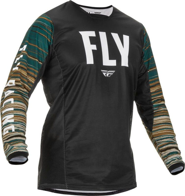 Fly Racing Kinetic Wave Jersey Black / Room MD 375-520M