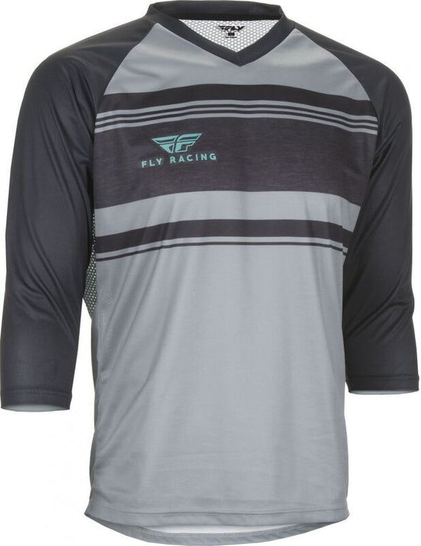 Fly Racing Ripa 3/4 MTB Jersey - Gray / Black 352-0777XL