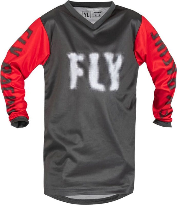 Fly Racing F-16 Jersey-Gray / Red 376-224YXS