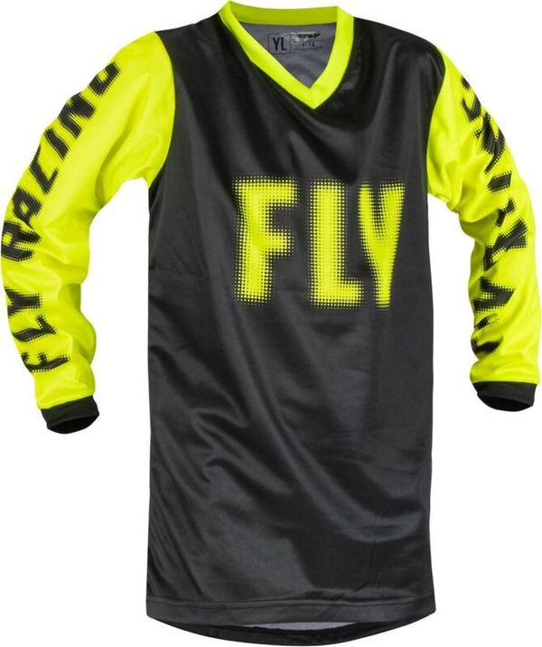 Fly Racing F-16 Jersey-Black / néon jaune 376-220y