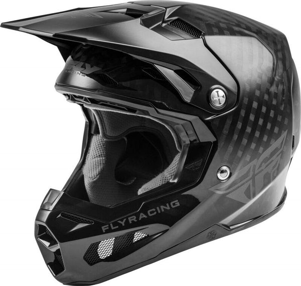 Fly Racing Youth Formula Carbon Solid Helmet Black Carbon YL 73-4400yl