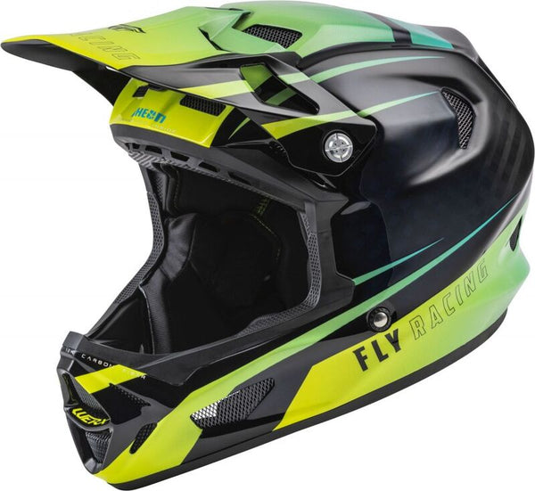 Fly Racing Werx-R casque Hi-Vis / Teal Carbon LG 73-9223L
