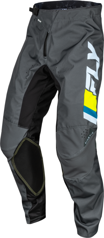 Fly Racing Kinetic Youth Pant-Ice Grey / Charcoal / Hi-Vis 377-43122