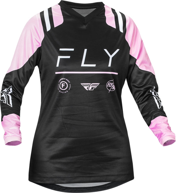 Fly Racing F-16 Woman Jersey-Black / Lavender 377-8212X