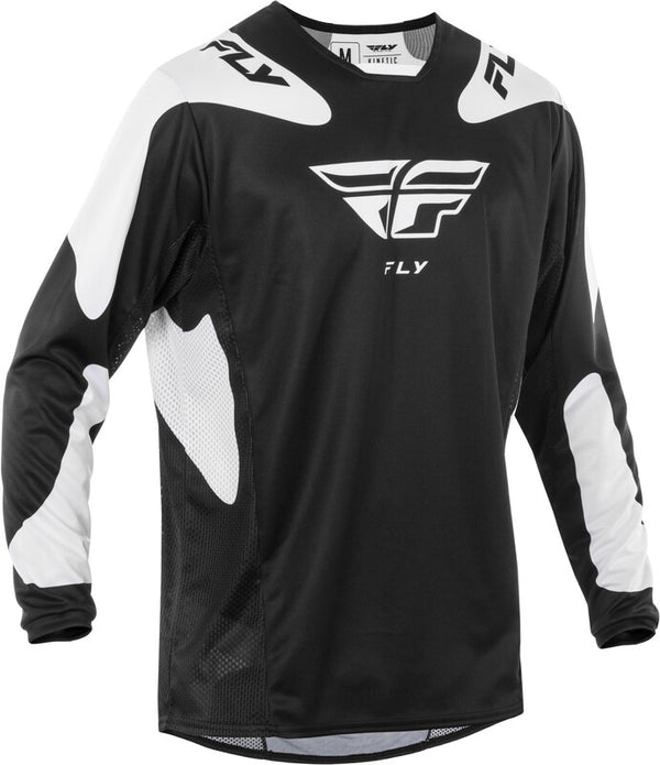 Fly Racing Kinetic Sym Jersey - noir / blanc 378-421m