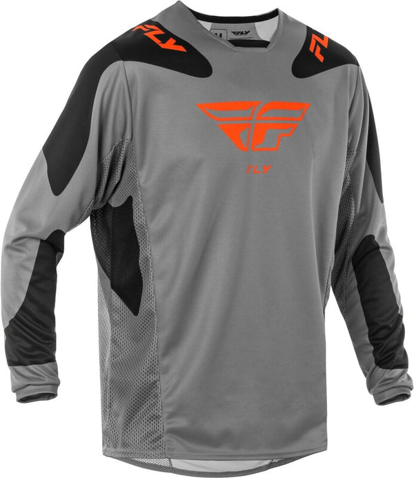 Fly Racing Kinetic Sym Jersey - Gray / Orange / Black 378-422M
