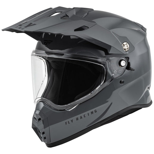 Fly Racing Trekker Casque solide - Gray 73-7035S