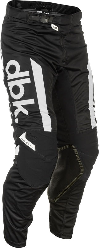 Pantalon DBK en maille cinétique de course à la mouche - noir / blanc 379-32732