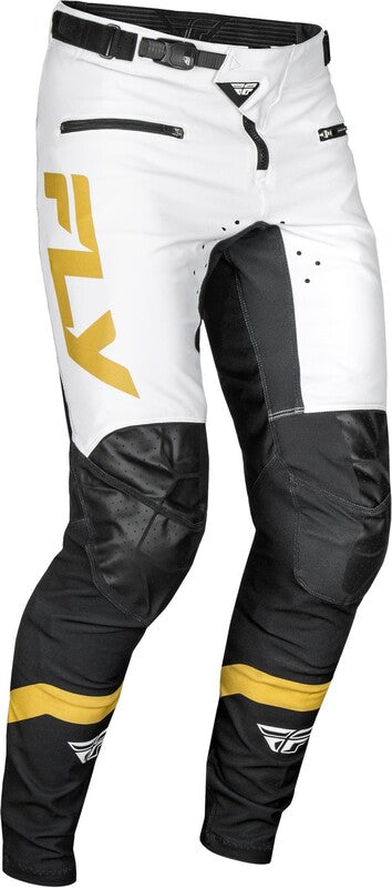 Pantalons de vélo Rayce Racing Rayce - blanc / noir / or 378-06536