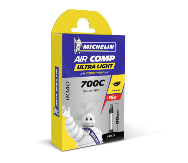 MICHELIN Bicycle Inner Tube A1 Air Comp 18 / 25x700C 80 mm