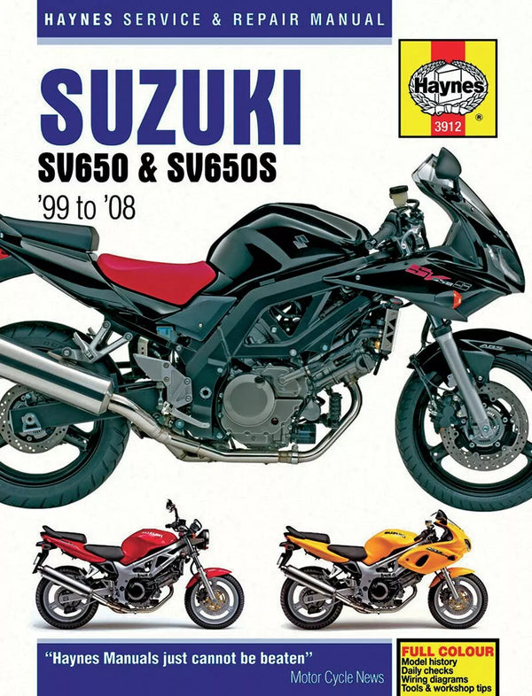 HAYNES MANUEL SUZ SV650 3912