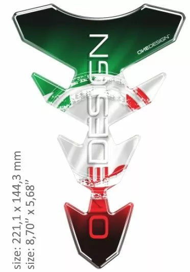 OneDeSign Tank Pad Slim Italian Flag CGEXS77P