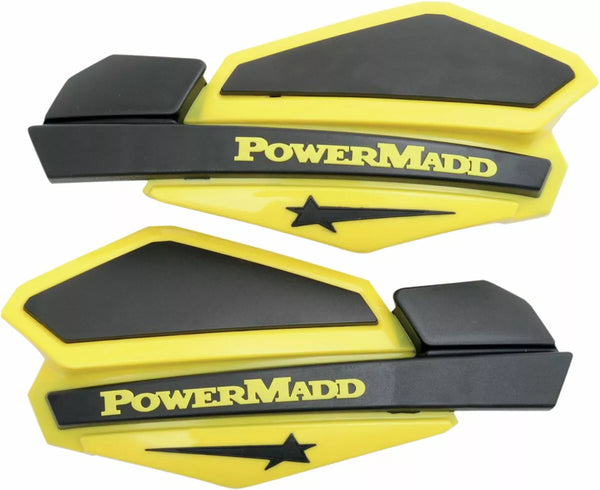 PowerMadd HandGuards Star YW / BK 34206