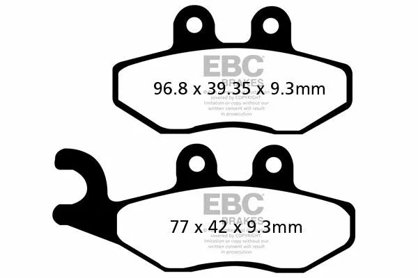 EBC Frein Pad Carbon Scooter SFAC353