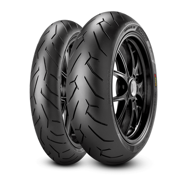 Pirelli Tire Diablo Rosso II (F) (D) Ducati Diave, monstre 796, Hypermotard 939, Scrambler 800 120/70 Zr 17 m / C (58W) TL