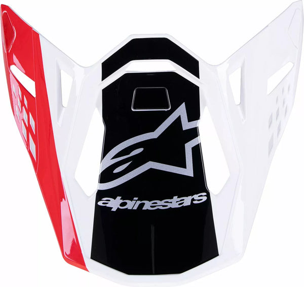 Alpinestars (MX) Visor SM10 Unit Rd / WT 8981623-3182-OS