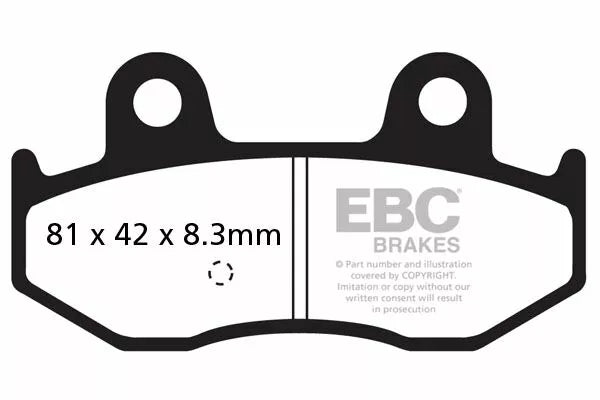 EBC Frein Pad Carbon Scooter SFAC411