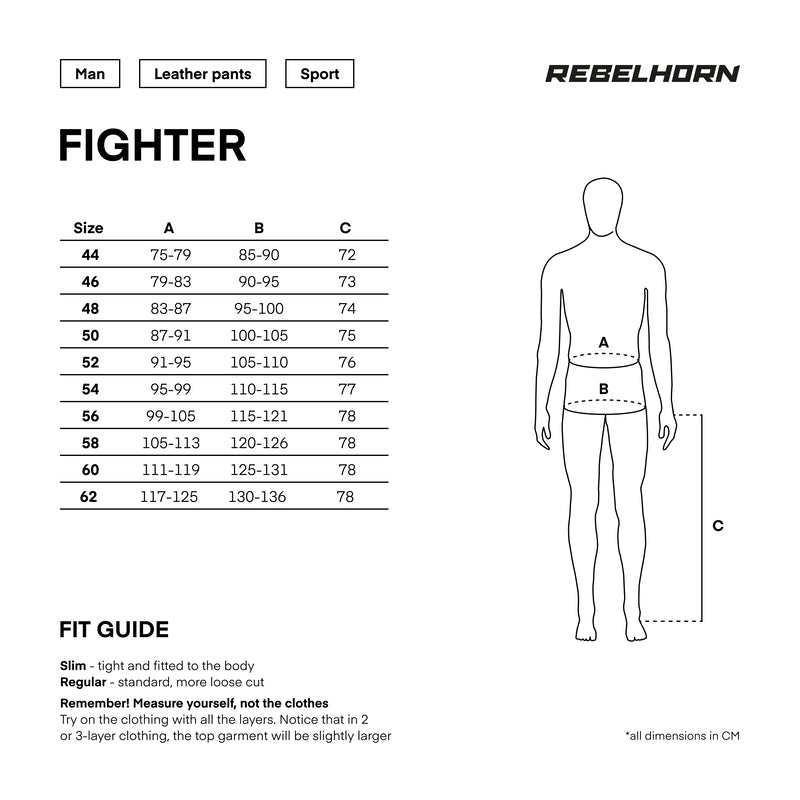 Rebelhorn mc-cuer pantalon noir