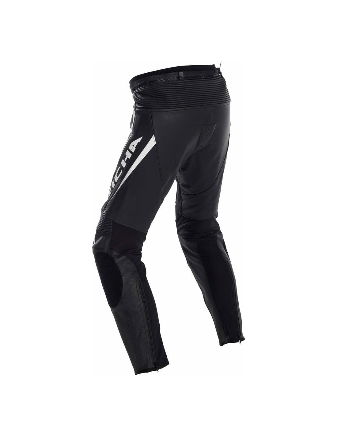 Pantalon en cuir Richa Assen noir / blanc